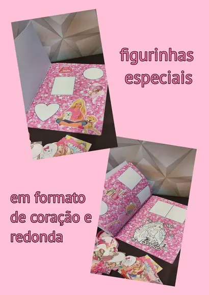 Álbum de Figurinhas Tema Barbie fazemos Qlq. Tema.