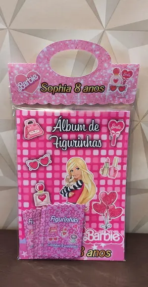 Álbum de Figurinhas Tema Barbie "fazemos Qlq. Tema".