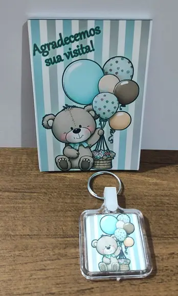 Bloquinho + Chaveiro Personalizado fazemos Qualquer Tema.