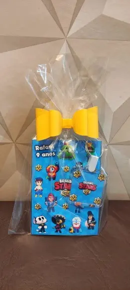 Bloquinho + Chaveiro Tema Brawl Stars "qualquer Tema".