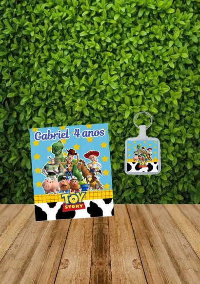 Bloquinho + Chaveiro Tema Toy Story "qualquer Tema".