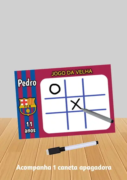Jogo da Velha Tema Barcelona "fazemos Qualquer Tema".