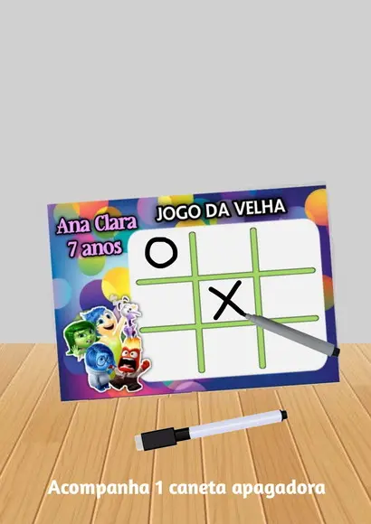 Jogo da Velha Tema Divertidamente "fazemos Qualquer Tema".