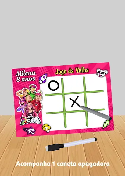 Jogo da Velha Tema dos Rosas Emilly Vick "qualquer Tema".