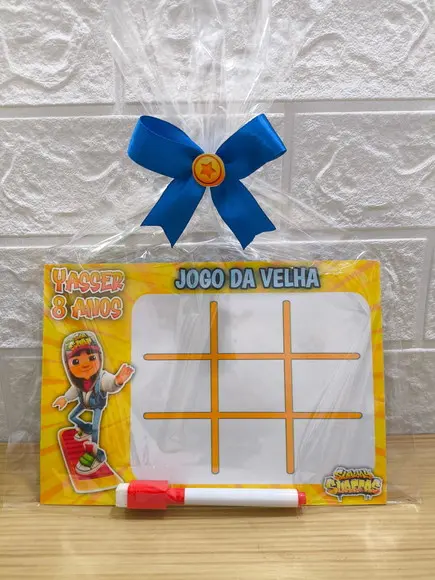 Jogo da Velha Tema Subway Surfer "fazemos Qualquer Tema".