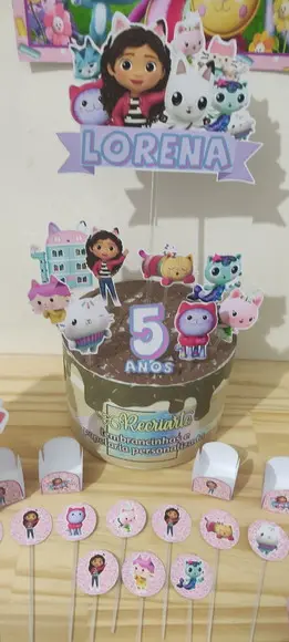 Kit Só Um Bolinho Tema a Casa Mágica da Gabby 2.