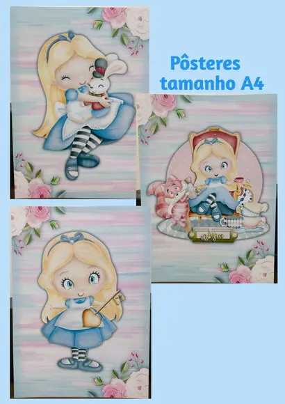 Kit Só Um Bolinho Tema Alice Baby.