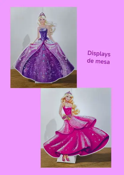 Kit Só Um Bolinho Tema Barbie Princesa.