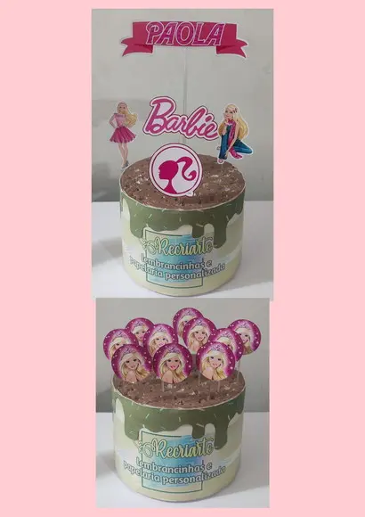 Kit Só Um Bolinho Tema Barbie.