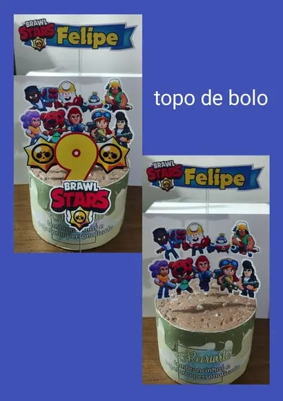 Kit Só Um Bolinho Tema Brawl Stars.