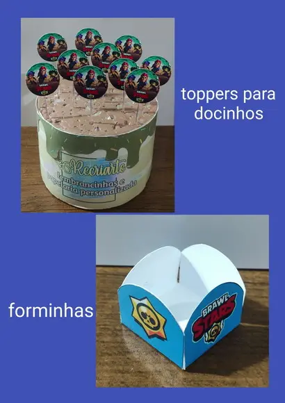 Kit Só Um Bolinho Tema Brawl Stars.