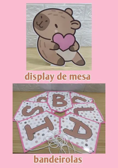 Kit Só Um Bolinho Tema Capivara.
