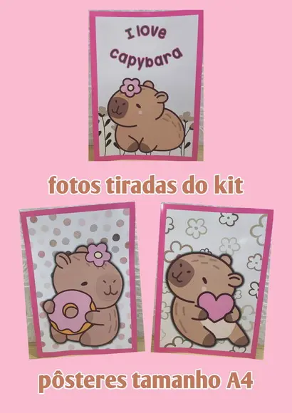 Kit Só Um Bolinho Tema Capivara.