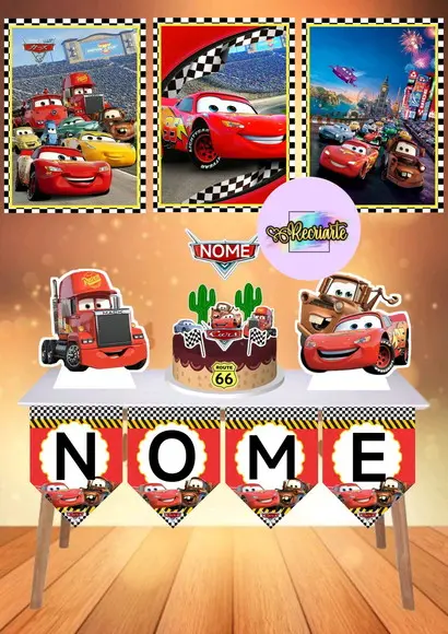 Kit Só Um Bolinho Tema Carros.