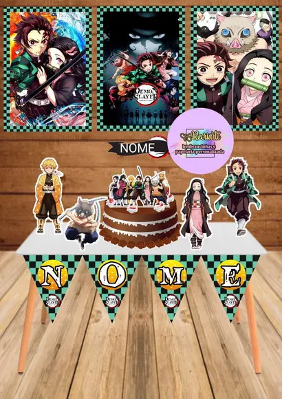 Kit Só Um Bolinho Tema Demon Slayer 2.