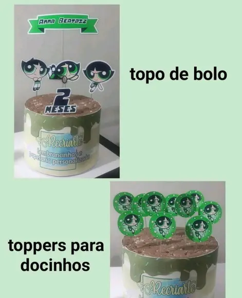 Kit Só Um Bolinho Tema Docinho Super Poderosas 2.