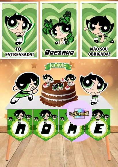 Kit Só Um Bolinho Tema Docinho Super Poderosas 2.