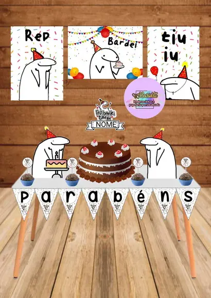 Kit Só Um Bolinho Tema Flork 2.