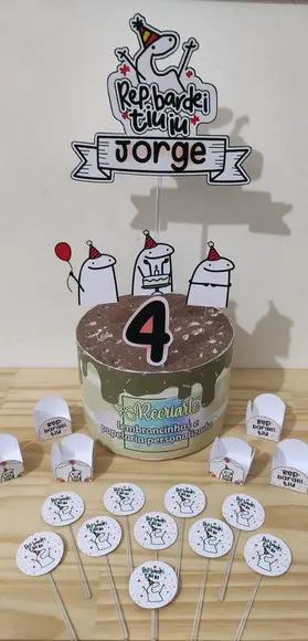 Kit Só Um Bolinho Tema Flork 2.