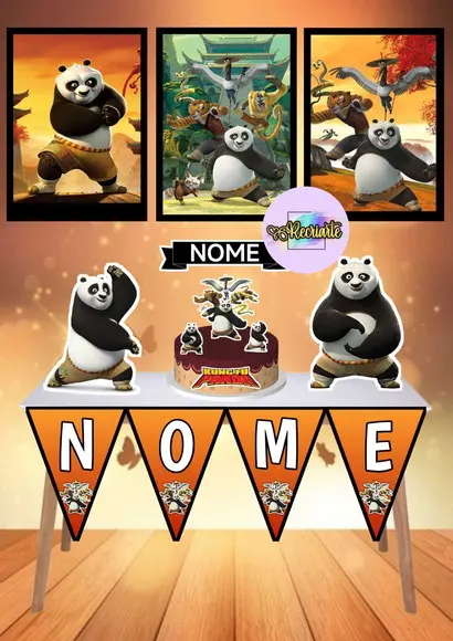 Kit Só Um Bolinho Tema Kung Fu Panda.