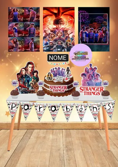Kit Só Um Bolinho Tema Stranger Things 2.