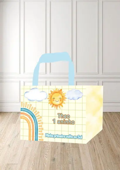 Sacola Surpresa Tema Primeira Volta ao Sol "qlq. Tema"