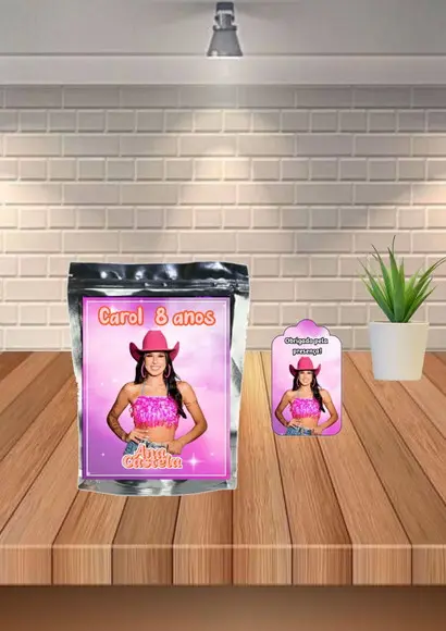 Saquinho Personalizado Tema Ana Castela "qualquer Tema".