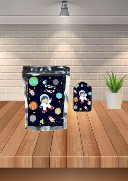 Saquinho Personalizado Tema Astronauta "qualquer Tema".