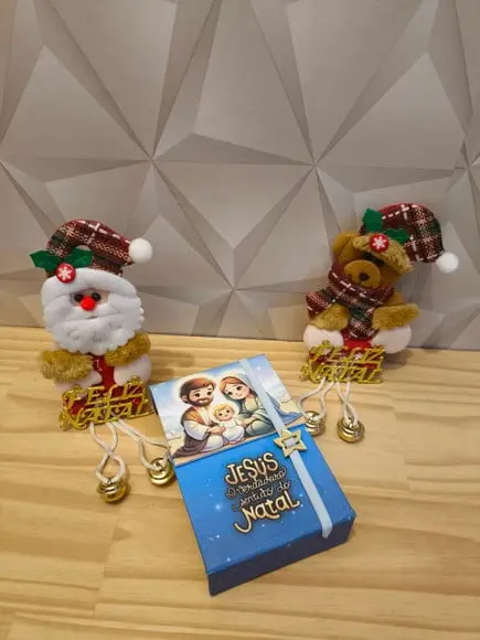 Caixinha Cartonada Tema Natal Cristão