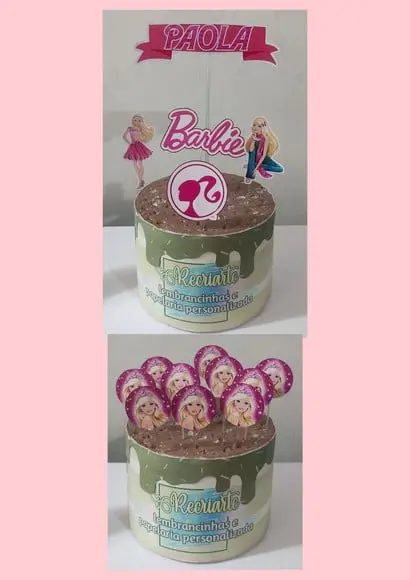 Kit Só Um Bolinho Tema Barbie.