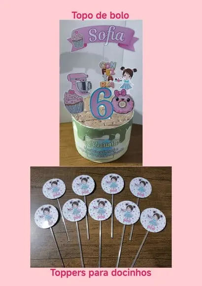 Kit Só Um Bolinho Tema Confeitaria.