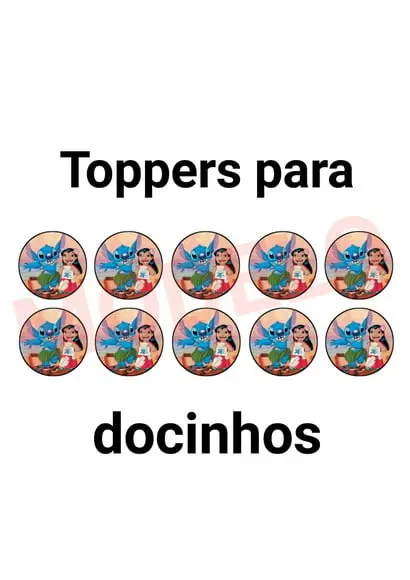 Kit Só Um Bolinho Tema Lilo e Stitch.