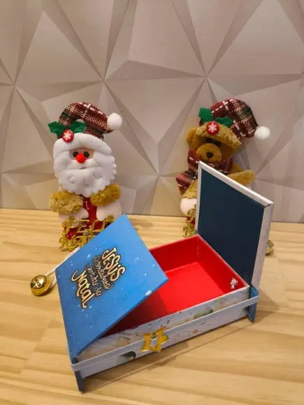Caixinha Cartonada Tema Natal Cristão
