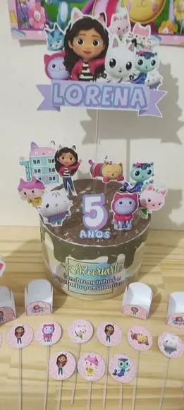 Kit Só Um Bolinho Tema a Casa Mágica da Gabby 2.
