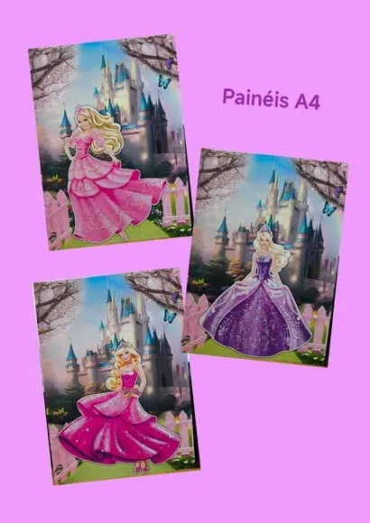 Kit Só Um Bolinho Tema Barbie Princesa.