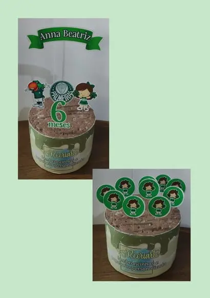 Kit Só Um Bolinho Tema Palmeiras Cute.