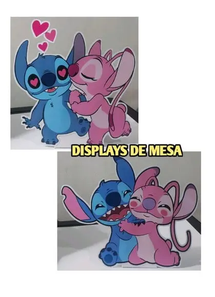 Kit Só Um Bolinho Tema Stitch e Angel.