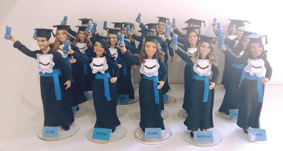 Kit Topo de Bolo para Turma de Formatura
