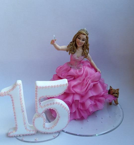 Topo de Bolo Debutante Princesa