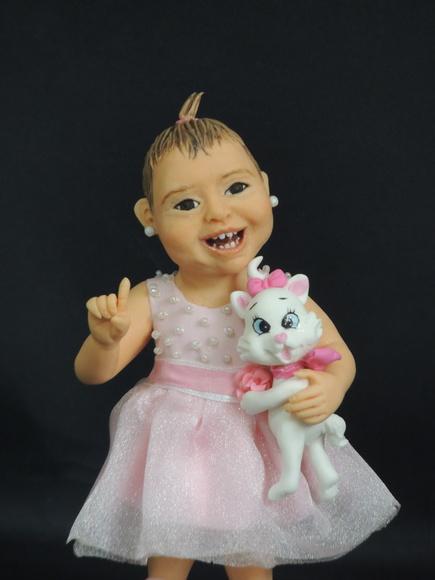 Topo de Bolo Gatinha Marie