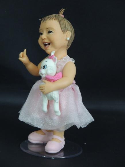 Topo de Bolo Gatinha Marie