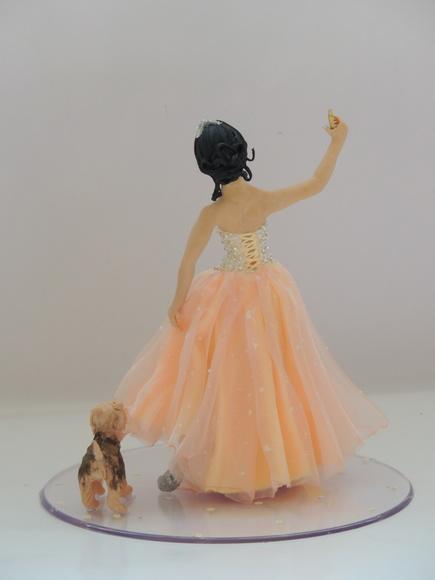 Topo de Bolo Debutante com Yorkshire