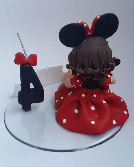 Topo de Bolo Minnie