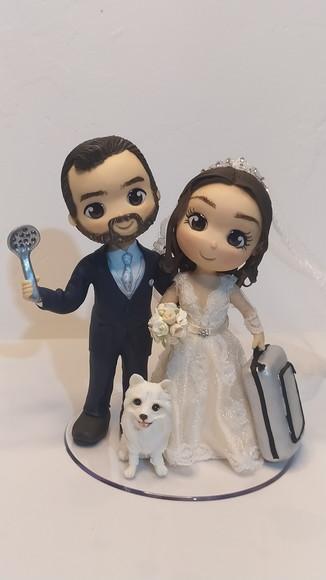 Topo de Bolo para Casamento