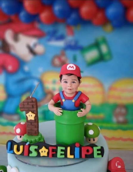 Topo de Bolo Super Mario