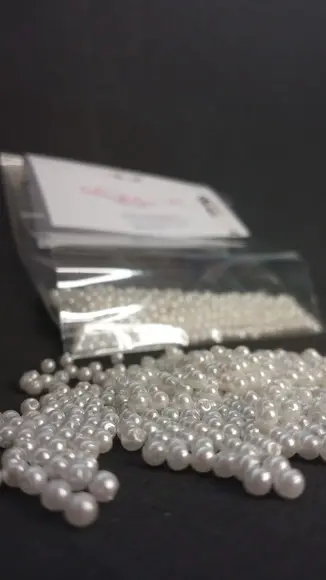 Mini Pérolas Brancas 2mm