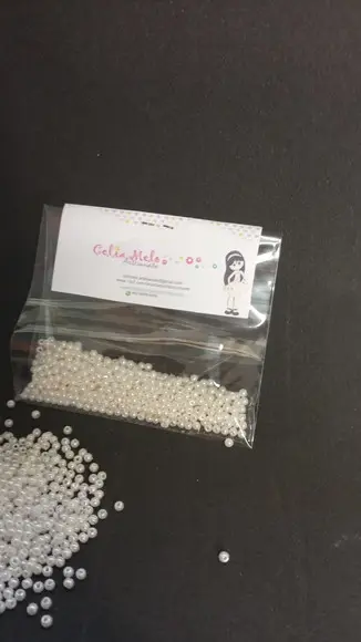 Mini Pérolas Brancas 2mm