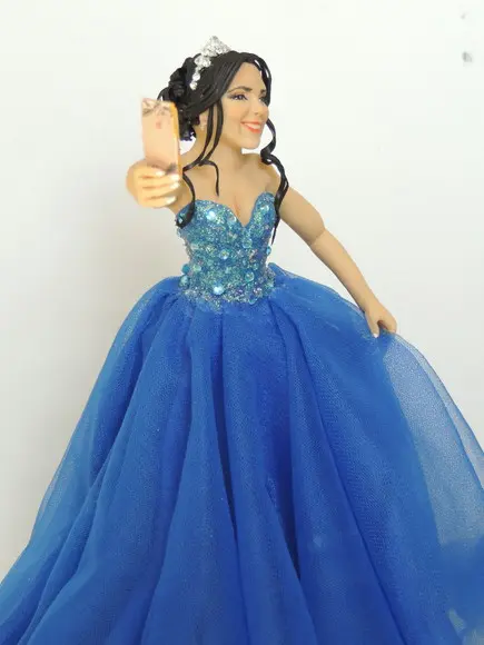 Topo de Bolo Debutante com Cachorro