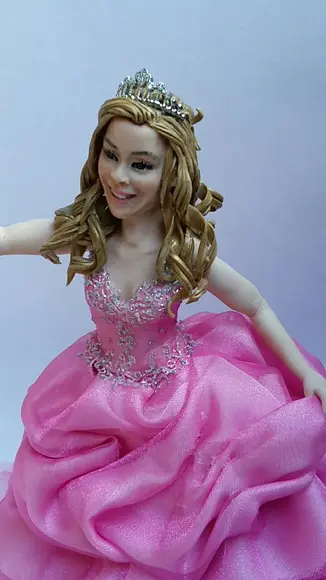 Topo de Bolo Debutante Princesa