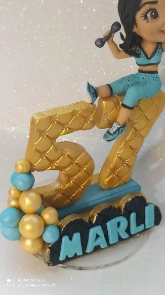 Topo de Bolo Fitness